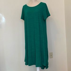 LuLaRoe Carly 3XL Green w/ Black Heathering